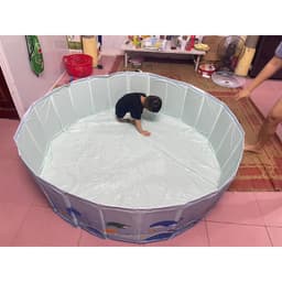 Bể Bơi Gấp Gọn Cho Bé Không Cần Bơm Hơi Nhựa Cao Cấp Mở Nhanh 1 Giây 5