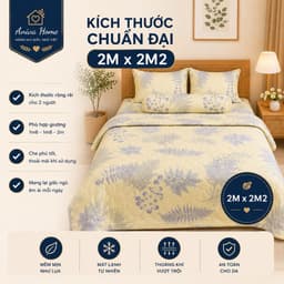 Chăn Lụa Tencel 2m x 2m2 Aniva Home Cao Cấp Mềm Mịn Mát Lạnh Thấm Hút Tốt ✨ 2