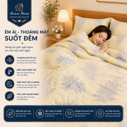 Chăn Lụa Tencel 2m x 2m2 Aniva Home Cao Cấp Mềm Mịn Mát Lạnh Thấm Hút Tốt ✨ 3