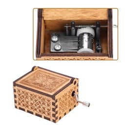 Hộp Nhạc Gỗ Mini in hình Miền Đất Hứa The Promised Neverland - Music box xinh xắn 4
