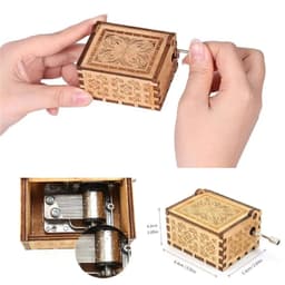 Hộp Nhạc Gỗ Mini in hình Miền Đất Hứa The Promised Neverland - Music box xinh xắn 2