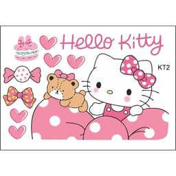 Set Decal Hello Kitty A4 Dán Xe Máy, Ô Tô – Chống Nước 5