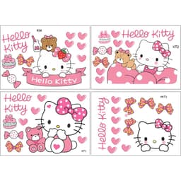 Set Decal Hello Kitty A4 Dán Xe Máy, Ô Tô – Chống Nước 1