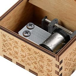 Hộp Nhạc Gỗ Music Box Giáng Sinh Cổ Điển Mini Merry Christmas Xanh và Đỏ –  Quà Tặng Noel Ý Nghĩa 6