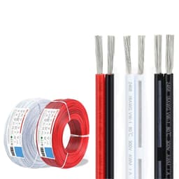 (2 mét) Dây Điện Đôi Đỏ Đen Awg Lõi Đồng Mạ Thiếc 16Awg 18Awg 20Awg 22Awg 24Awg Chịu Tải chống Cháy Diy 3