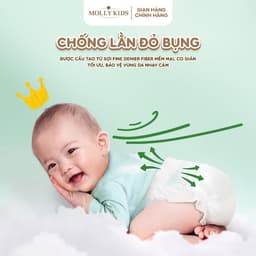 COMBO 2 BỊCH Tã/Bỉm Dán và Quần MOLLY Kids Bỉm Siêu Mỏng Nhẹ Thấm Hút Tốt, Đủ Size Cho Bé Từ NB-3XL. 6