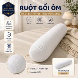 Bộ gối ôm và gối nằm gòn Minh Hằng Aniva Home, thiết kế tiện lợi, êm ái, nâng đỡ cơ thể 5