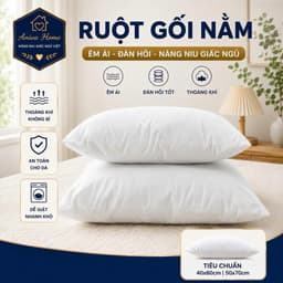 Bộ gối ôm và gối nằm gòn Minh Hằng Aniva Home, thiết kế tiện lợi, êm ái, nâng đỡ cơ thể 2