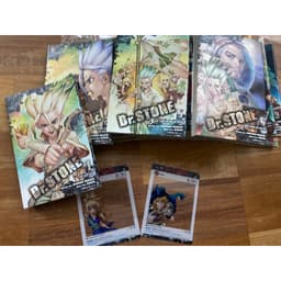 (+2card+pos) Combo 15q vở Dr Stone Drstone tiến sĩ đá kèm pos 4