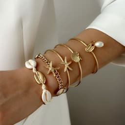 Combo Set 5 Vòng Tay + set 3 Vòng Cổ Retro Vintage Ocean Charm 3