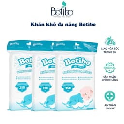[COMBO 3 GÓI] Khăn Vải Khô Đa Năng Botibokids Cao Cấp Mềm Mịn An Toàn Cho Bé Và Cả Gia Đình-Túi 300gram 1