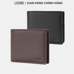 [4-25/9 TẶNG QUÀ TRUNG THU 599K] Ví Da Nam LECOS LV18 Da Bò Thật Nhiều Ngăn Thẻ Nhỏ Gọn Bỏ Túi 2