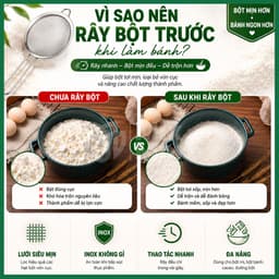 Rây lọc inox lưới mịn nhiều size, rây bột, matcha, rây cháo, sữa, vớt đồ chiên rán,..đa năng Mixmore 2