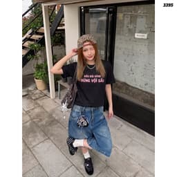 Áo Thun HY KORÉ ĐỪNG VỘI SẦU 3395 Form Rộng Localbrand Oversize Unisex Vải Cotton 75% Nam Nữ Mặc Đẹp 3