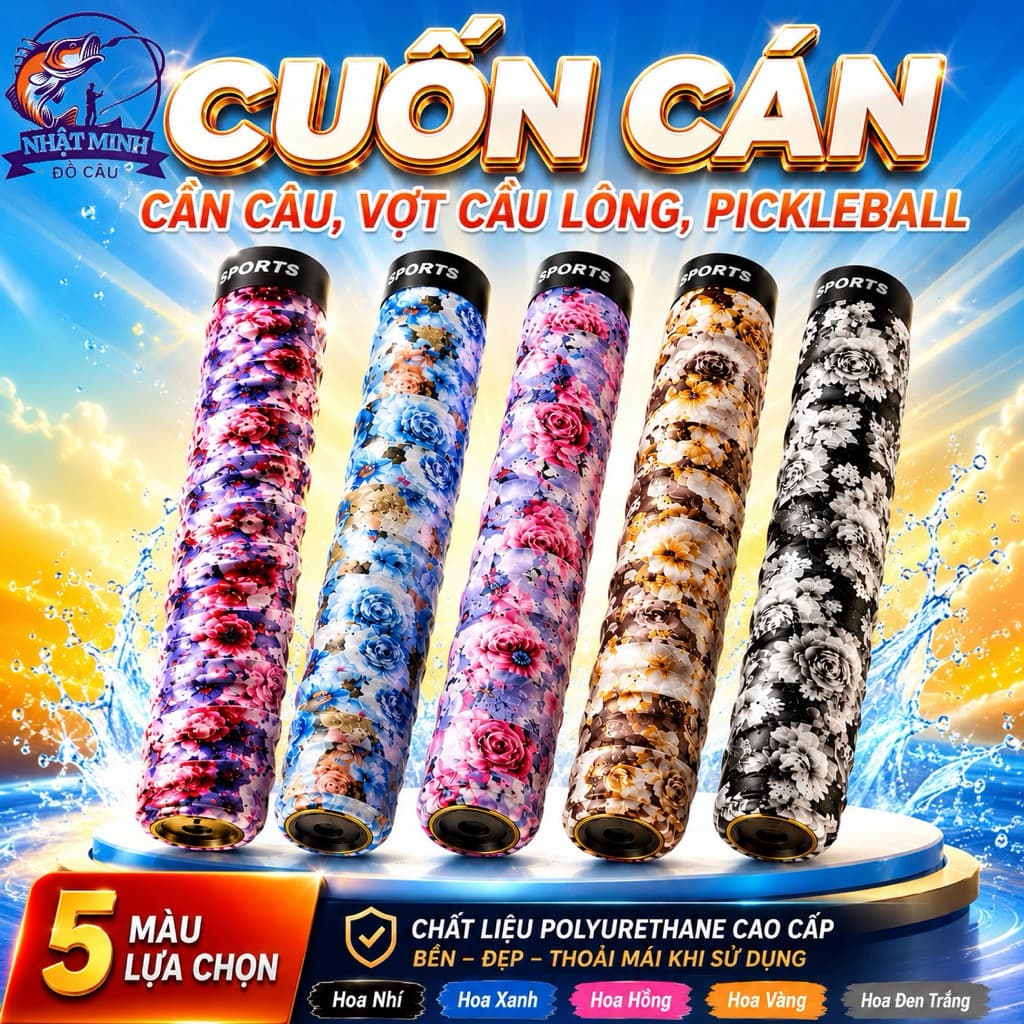 Cuốn Cán Cần Câu,Vợt Cầu Lông,Xe Đạp, Pickleball