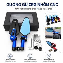 Gương gù xe máy CRG đa màu, gương xe máy CRG nhỏ gọn lắp chân gương tiện lợi 8