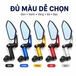 Gương gù xe máy CRG đa màu, gương xe máy CRG nhỏ gọn lắp chân gương tiện lợi 5