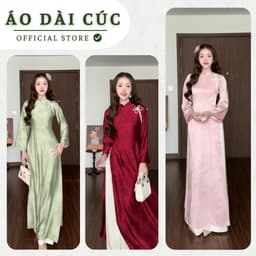 Áo dài TƯỜNG VY , áo dài truyền thống cách điệu đính nơ nhẹ nhàng, phù hợp đi dạy, đi chơi, chất liệu mềm mướt - Áo Dài 1