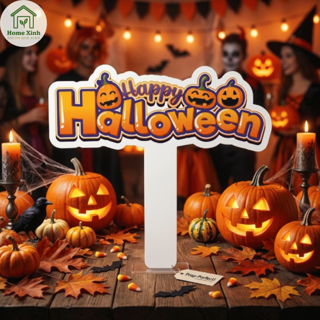 [Có Tay Cầm] Hashtag Halloween HX442 – Bảng Cầm Tay Check-in Happy Halloween Trang Trí Tiệc, Sự Kiện, Chụp Ảnh