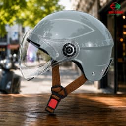 Mũ bảo hiểm 1/2 vân Camry có kính chắn gió - Gọn nhẹ, an toàn, thời trang với bảo hành 12 tháng. 7