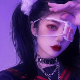 Bịt Mắt 1 Bên Cosplay Anime Nhật Bản - Băng Che Mắt Vải Bông Co Giãn Thời Trang Cá Tính Style Dark Lolita Gothic 6