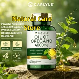 Hũ 150 Viên Carlyle Oil of Oregano 4000mg, Tăng Cường Miễn Dịch, Hỗ Trợ Tiêu Hóa 1