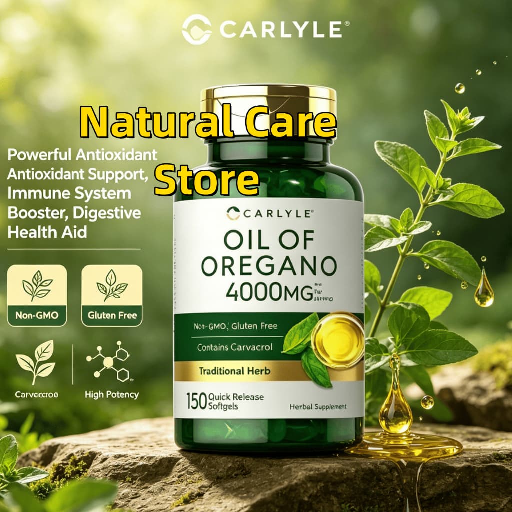 Hũ 150 Viên Carlyle Oil of Oregano 4000mg, Tăng Cường Miễn Dịch, Hỗ Trợ Tiêu Hóa