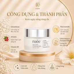 Kem Nâng Tone Da RUÉE Blanc Peau Vita Tone Up Cream 50ml Dưỡng Sáng, Cấp Ẩm Đều Màu Da Dùng Ban Ngày 3