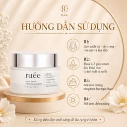 Kem Nâng Tone Da RUÉE Blanc Peau Vita Tone Up Cream 50ml Dưỡng Sáng, Cấp Ẩm Đều Màu Da Dùng Ban Ngày 4