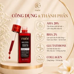 Serum Peel Da RUÉE Red Peel Whitening Serum 30ml - Tẩy Tế Bào Chết, Làm Sáng Da, Giảm Mụn 3