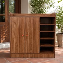 Tủ giày 5 cánh 5 tầng gỗ MDF 120cm – Tủ đựng giày dép thông minh, chống ẩm, gọn gàng hiện đại 8