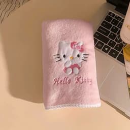 Set 2 khăn tắm khăn mặt Hello Kitty xinh xắn siêu mềm mịn thấm hút - Bộ 2 món khăn mặt & khăn tắm Hello Kitty cute 7