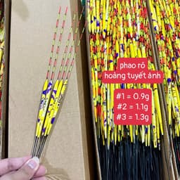 Phao rô Hoàng Tuyết Anh tải chì 0.9g 1.1g 1.3g phao báo tín hiệu nhạy câu rô ,diếc ,cá nhát ,cá nhỏ 1