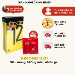 Bao Cao Su Kimono Siêu Mỏng 0.01 – Cảm Giác Chân Thật, Truyền Nhiệt Nhanh, Chứa Vitamine B Cấp Ẩm 2