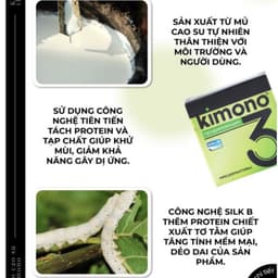 Bao Cao Su Kimono Xanh Lá, Thiết Kế Siêu Mỏng, Nhiều Gel, Kéo Dài Thời Gian Quan Hệ 6