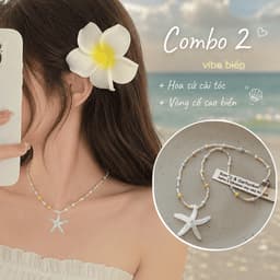 Kẹp Tóc Hoa Sứ Đi Biển Phong Cách Boho – Nàng thơ, Phụ Kiện Xinh Đi Biển | Ocean Charm 6
