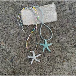 Combo Vòng Cổ Ngôi Sao và Kẹp Tóc Hoa Phụ Kiện Biển Hot Trend Ocean Charm 7