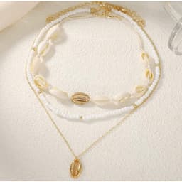 Combo 7 vòng tay + 3 vòng cổ layer vintage retro - Phụ Kiện Xinh Ocean Charm 5
