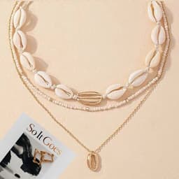 Combo 7 vòng tay + 3 vòng cổ layer vintage retro - Phụ Kiện Xinh Ocean Charm 7