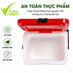 Phích Đá Giữ Nhiệt Việt Nhật Có Van Xả Quai Xách GD231 - Thùng Giữ Đá Giữ Lạnh Việt Nhật Đi Dã Ngoại 3