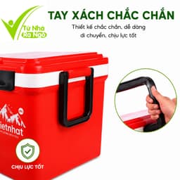 Phích Đá Giữ Nhiệt Việt Nhật Có Van Xả Quai Xách GD231 - Thùng Giữ Đá Giữ Lạnh Việt Nhật Đi Dã Ngoại 4
