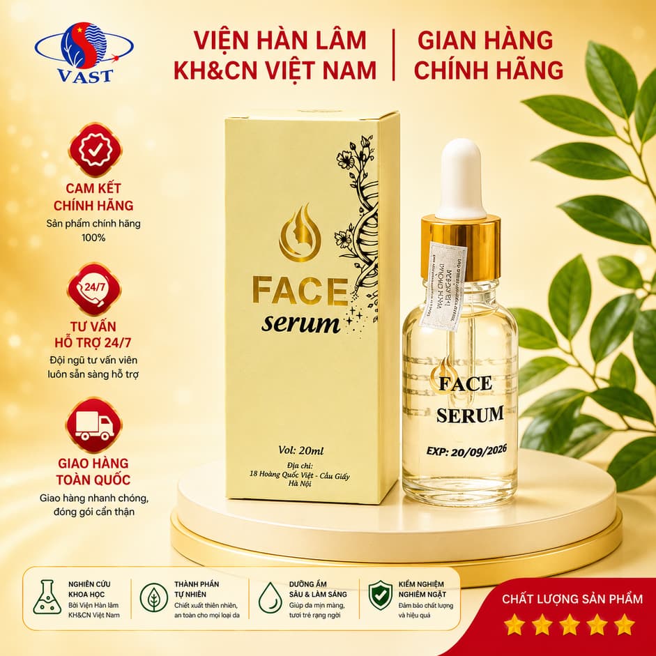 Serum Dưỡng Da Collagen Face Serum - Giúp dưỡng da, phục hồi làn da bị hư tổn, chống lão hóa- Viện Hàn Lâm KH&CN VN