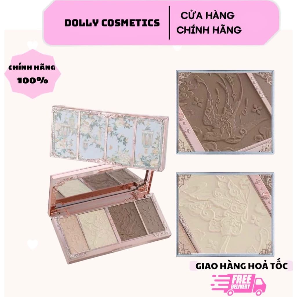 [SẴN HOẢ TỐC] BẢNG PHẤN TẠO KHỐI TRANG ĐIỂM MÂY HỒ ĐIỆP BUTTERFLY CLOUD FLOWER KNOWS BẢN NỘI ĐỊA