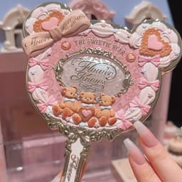 [SẴN HOẢ TỐC] GƯƠNG CẦM TAY TRANG ĐIỂM BÁNH GẤU SWEETIE BEAR FLOWER KNOWS 2