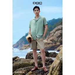Quần short kaki nam DGC kiểu dáng khỏe khoắn tạo sự gọn gàng và thoải mái khi vận động - SQSBF16M 6