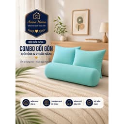 Gối Nằm Và Gối Ôm Bambee Aniva Home - Gòn Polyester Cao Cấp Êm Ái Thoáng Khí Độ Phồng Cao 1