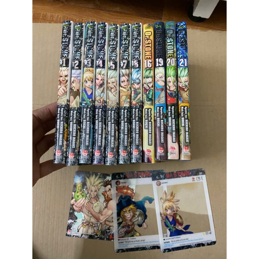 (+pos) Combo 11q Vở Dr Stone tiến sĩ đá + pos -  Drstone