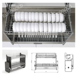 Kệ chén bát nâng hạ Inox 304 Eurogold EUT9190, EUT9180, EUT9170, EUT9160 BẾP CHÂU ÂU 9