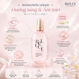 Serum dưỡng thể ReLUCE 80ml sáng da lấp lánh dưỡng ẩm mịn da lưu hương tinh tế thấm nhanh không nhờn rít 4