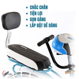 Yên Sau Xe Đạp Có Tựa Lưng Lựa Chọn, Siêu Êm, Siêu Chắc Chắn YS02 6